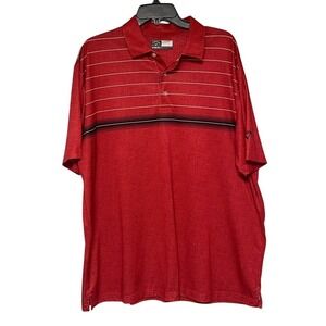 Callaway Opti Dri Red Stripe Golf Performance Polo Men's XL